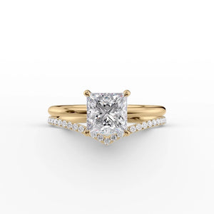 The Low Profile Kamellie Set With A 3 Carat Princess Lab Diamond