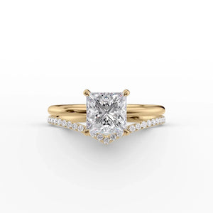 The Low Profile Kamellie Set With A 2.5 Carat Princess Lab Diamond