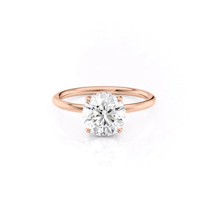 The Low Profile Kamellie Set With A 1.5 Carat Round Moissanite