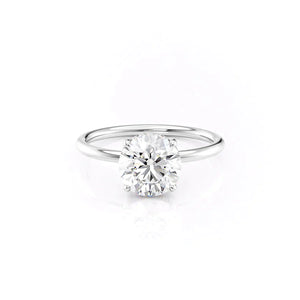 The Low Profile Kamellie Set With A 2 Carat Round Lab Diamond