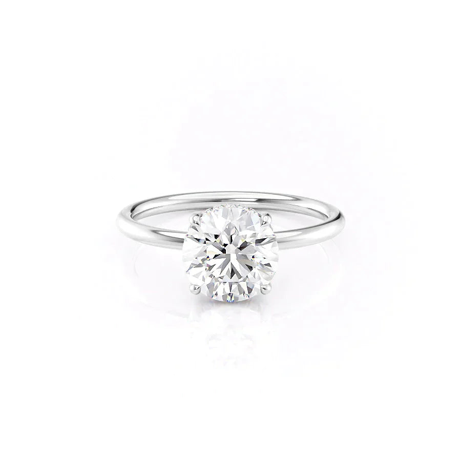The Low Profile Kamellie Set With A 2 Carat Round Lab Diamond