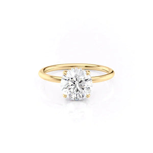 The Low Profile Kamellie Set With A 1.5 Carat Round Lab Diamond
