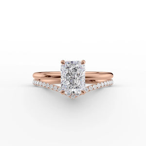 The Low Profile Kamellie Set With A 1.5 Carat Radiant Lab Diamond
