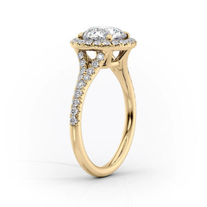 The Miley Set With A 2.5 Carat Pear Lab Diamond