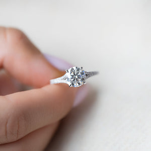 The Jade Set With A 2 Carat Round Lab Diamond