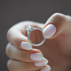 The Jade Set With A 2 Carat Round Lab Diamond
