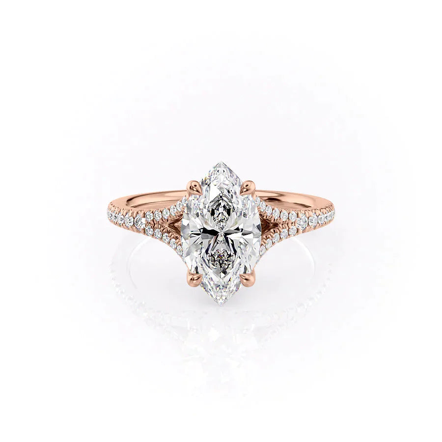 The Jade Set With A 2 Carat Marquise Lab Diamond