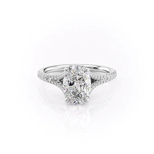 The Jade Set With A 3 Carat Oval Lab Diamond