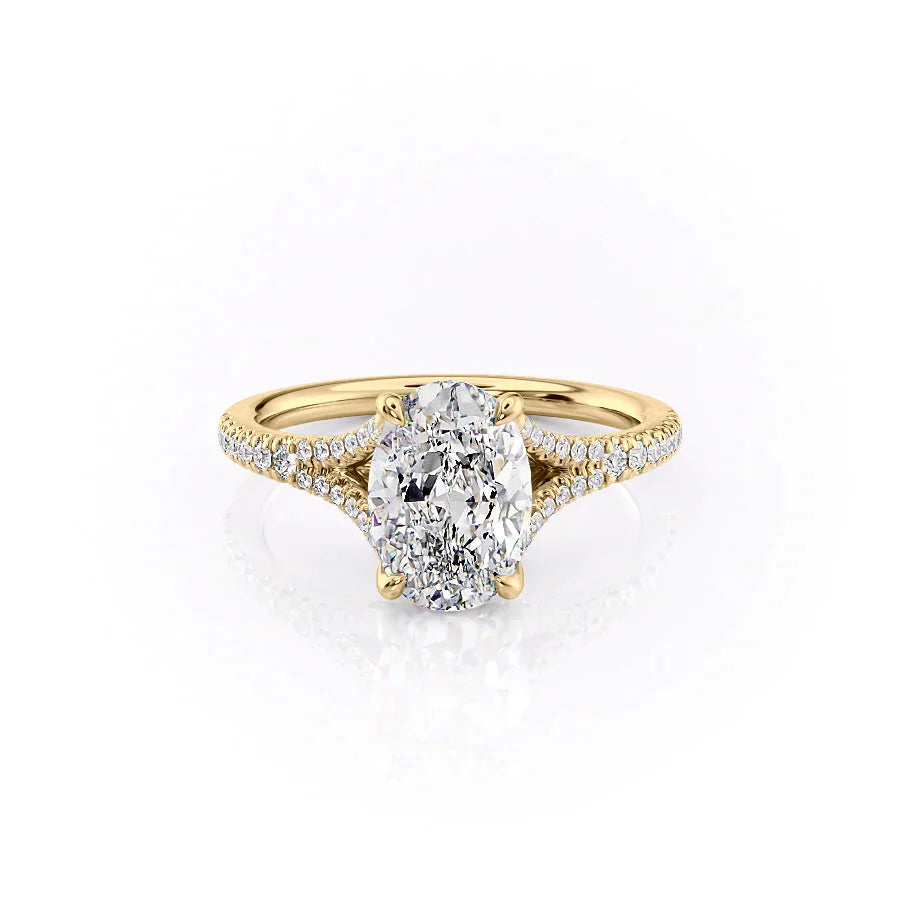 The Jade Set With A 3 Carat Oval Lab Diamond