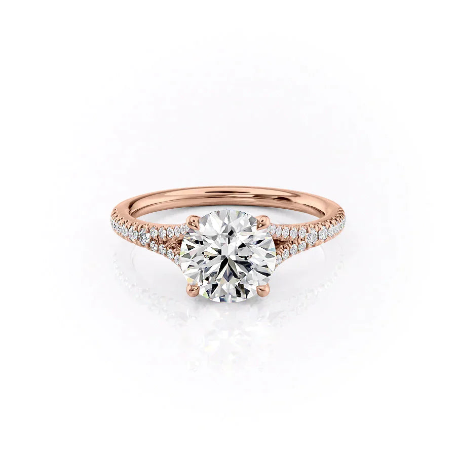 The Jade Set With A 4 Carat Round Moissanite