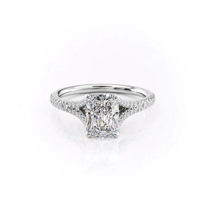 The Jade Set With A 2 Carat Radiant Moissanite