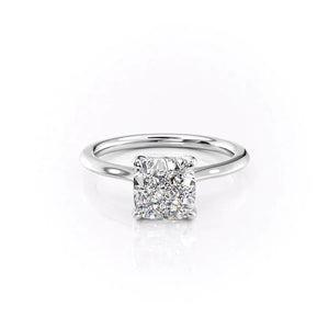 The Madison Set With A 3 Carat Cushion Lab Diamond