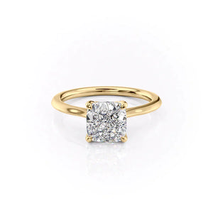 The Madison Set With A 3 Carat Cushion Lab Diamond