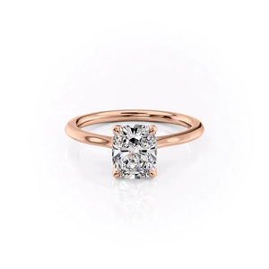The Madison Set With A 2.5 Carat Elongated Cushion Lab Diamond