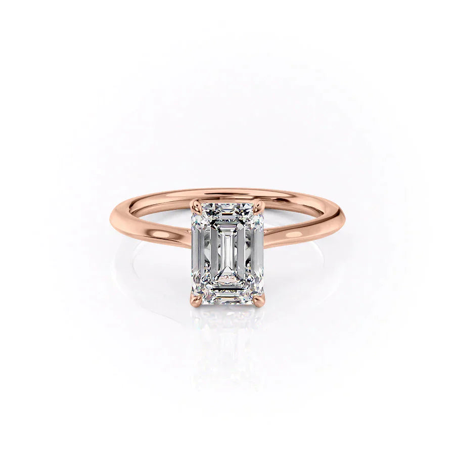 The Madison Set With A 2 Carat Emerald Lab Diamond