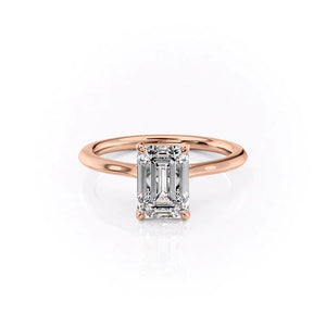 The Madison Set With A 2 Carat Emerald Lab Diamond