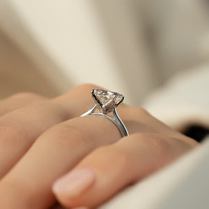 The Madison Set With A 3 Carat Cushion Lab Diamond