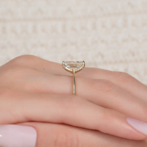 The Madison Set With A 2 Carat Emerald Lab Diamond