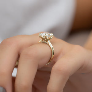 The Madison Set With A 3 Carat Marquise Lab Diamond