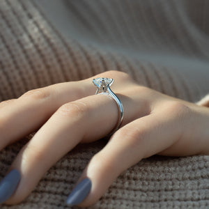 The Madison Set With A 2 Carat Oval Lab Diamond