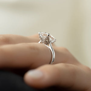 The Madison Set With A Radiant Moissanite