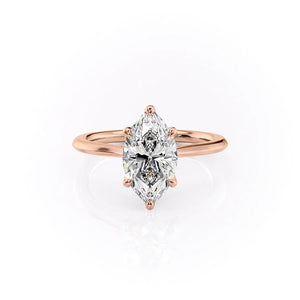 The Madison Set With A 1.5 Carat Marquise Moissanite