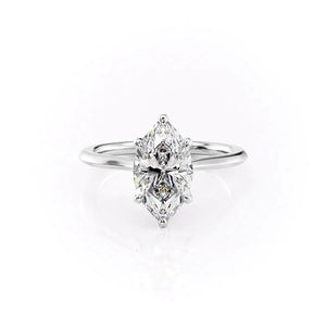 The Madison Set With A 2 Carat Marquise Lab Diamond