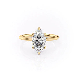 The Madison Set With A 2 Carat Marquise Lab Diamond