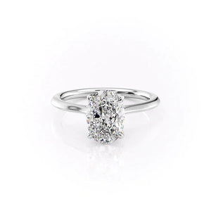 The Madison Set With A 2.5 Carat Oval Lab Diamond