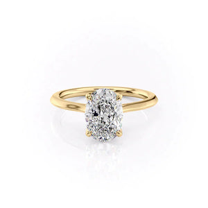 The Madison Set With A 1.5 Carat Oval Lab Diamond