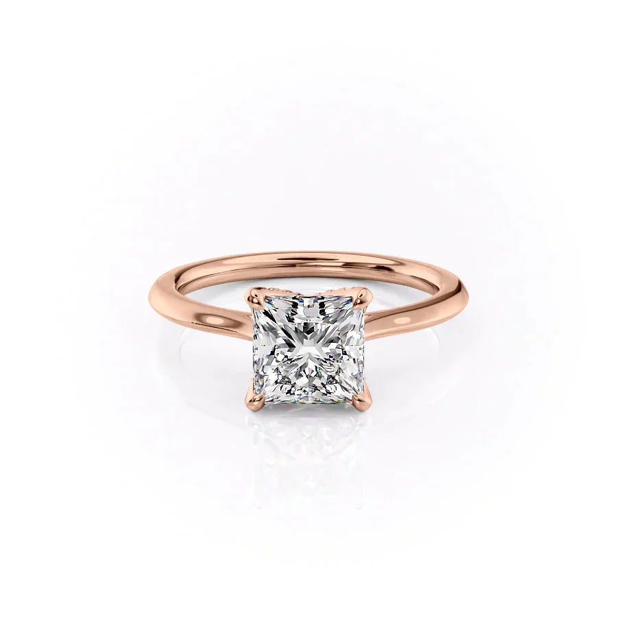 The Madison Set With A 3.5 Carat Princess Moissanite