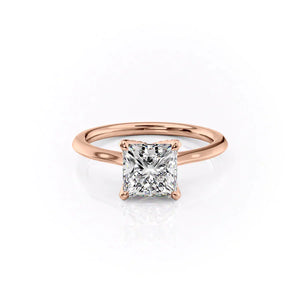 The Madison Set With A 3.5 Carat Princess Moissanite