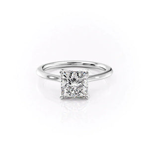 The Madison Set With A 2.5 Carat Princess Moissanite