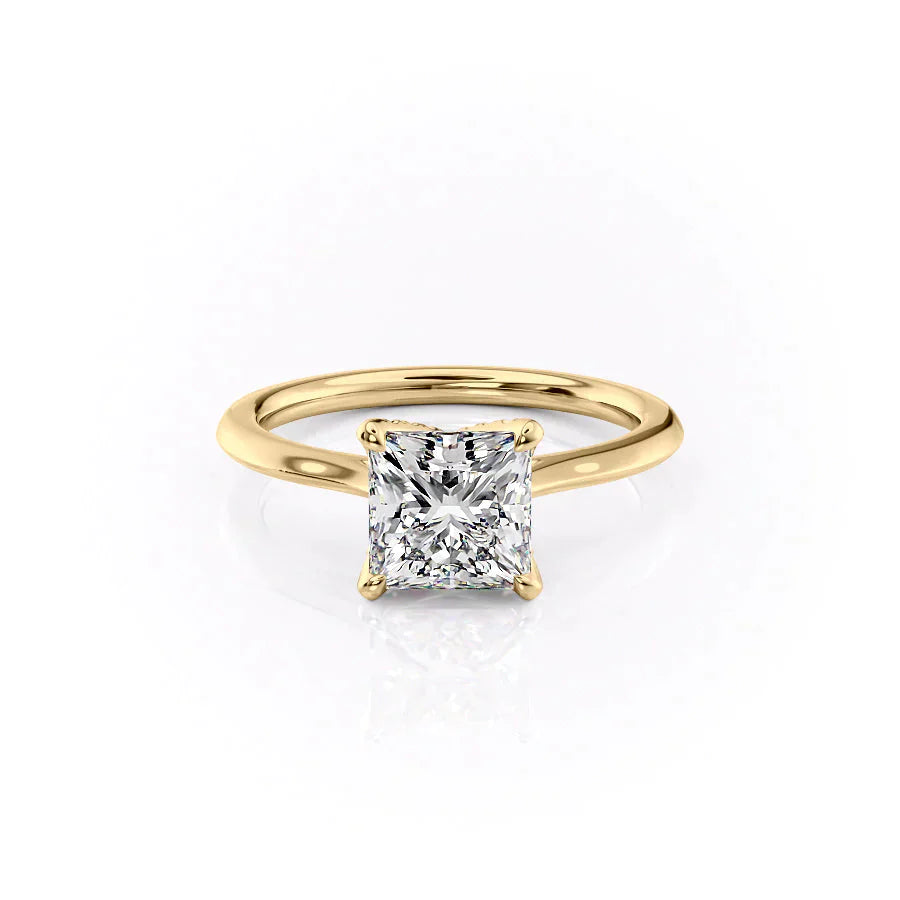 The Madison Set With A 2.5 Carat Princess Moissanite