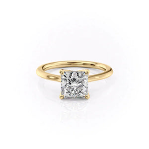 The Madison Set With A 1.5 Carat Princess Lab Diamond