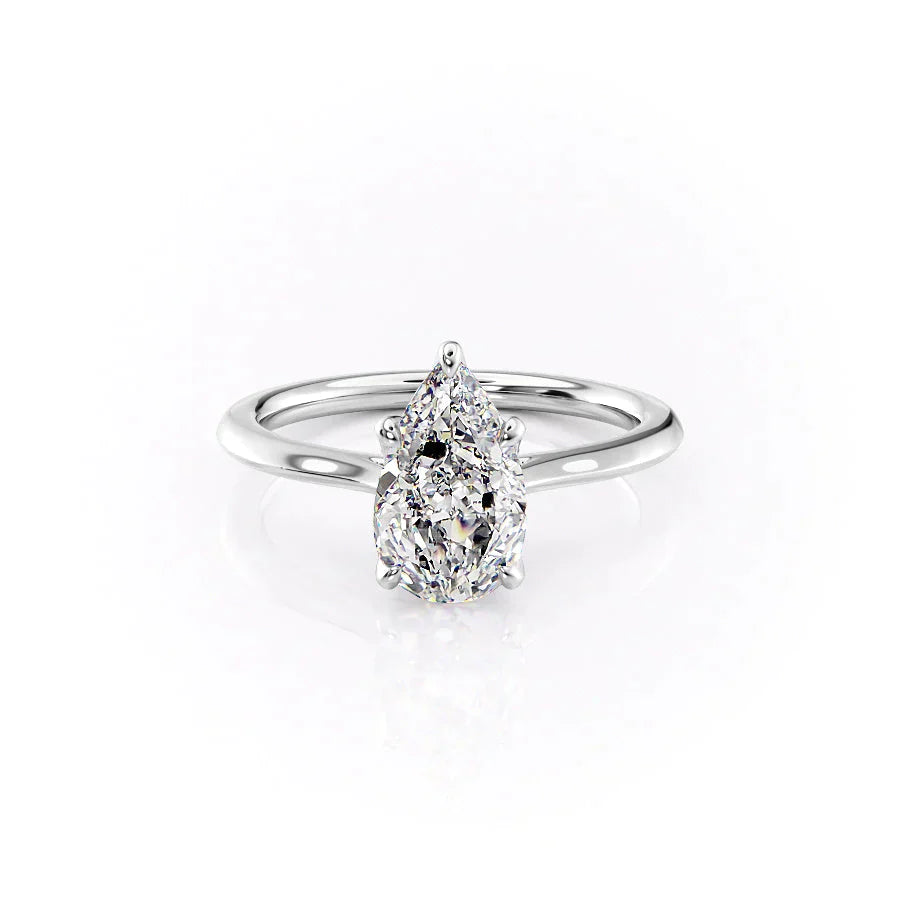 The Madison Set With A 3 Carat Pear Lab Diamond