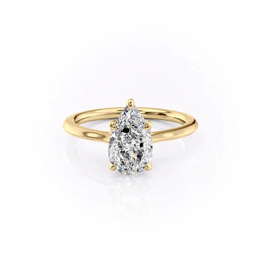 The Madison Set With A 3 Carat Pear Lab Diamond