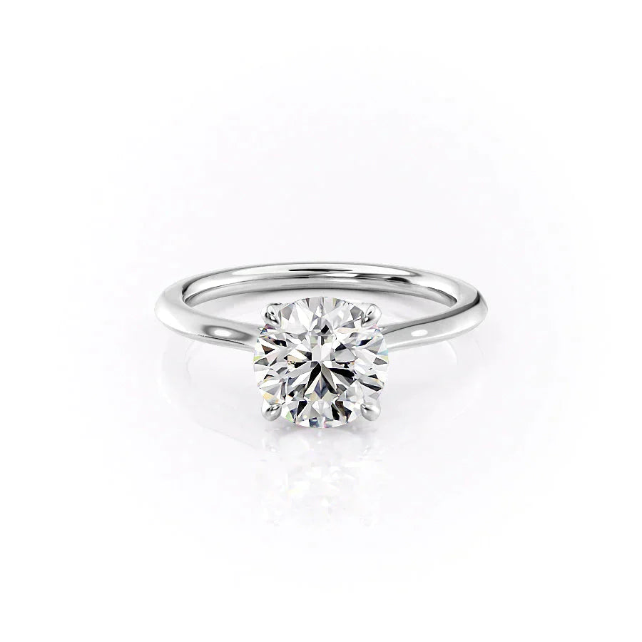 The Madison Set With A 2.5 Carat Round Moissanite