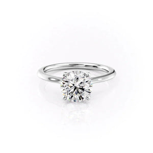 The Madison Set With A 2.5 Carat Round Moissanite