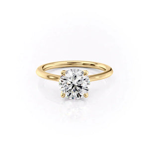 The Madison Set With A 3 Carat Round Lab Diamond