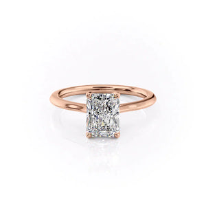 The Madison Set With A 4.5 Carat Radiant Moissanite