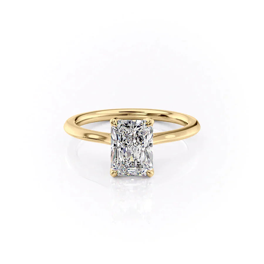The Madison Set With A 2.5 Carat Radiant Lab Diamond