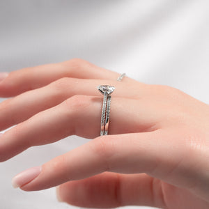The Pave Madison Set With A 2 Carat Oval Lab Diamond