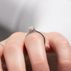 The Pave Madison Set With A 2 Carat Oval Lab Diamond