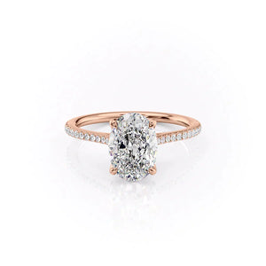The Pave Madison Set With A 3 Carat Oval Lab Diamond