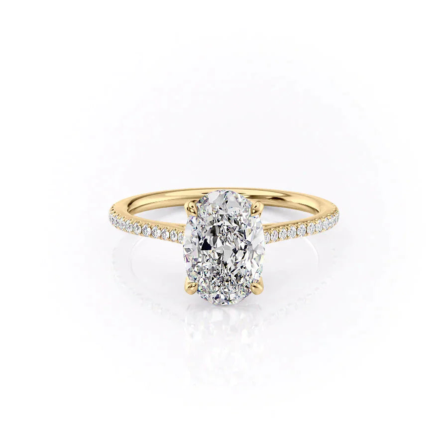 The Pave Madison Set With A 2 Carat Oval Lab Diamond