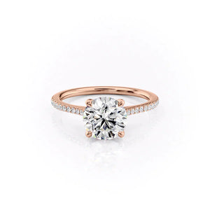 The Pave Madison Set With A 3 Carat Round Lab Diamond