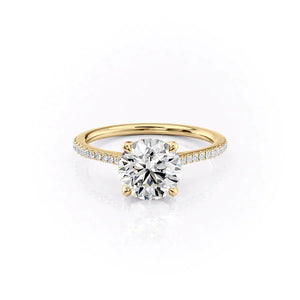 The Pave Madison Set With A 1 Carat Round Lab Diamond