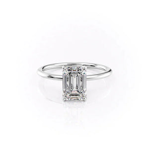 The Petal Kamellie Set With A 2.5 Carat Emerald Lab Diamond