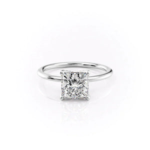 The Petal Kamellie Set With A Princess Moissanite